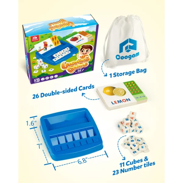 Jeu d'association de lettres et de chiffres Coogam Montessori - Image 3